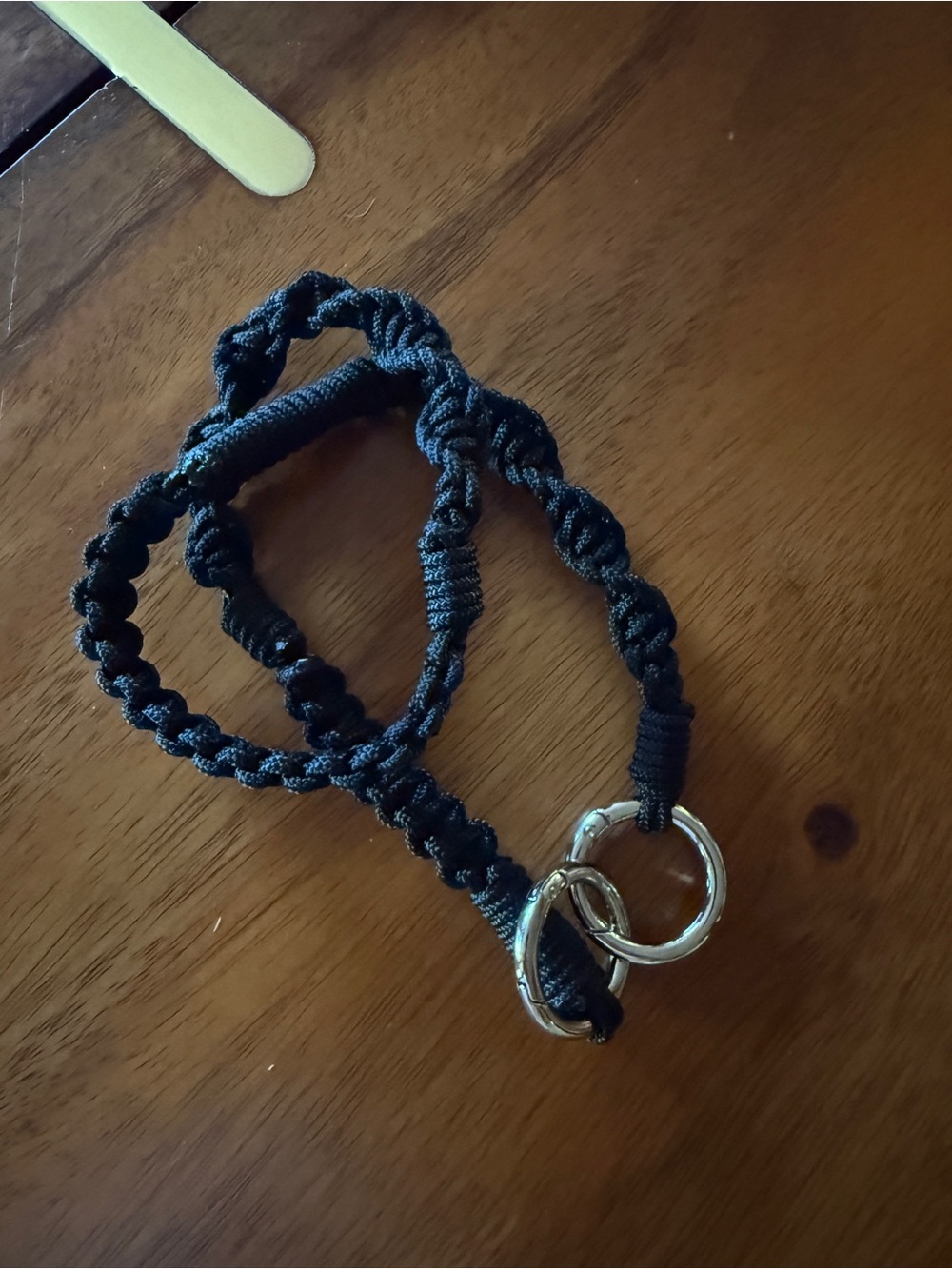24 in Black Braided Paracord iPhone Lanyard - Versatile Everyday Carry